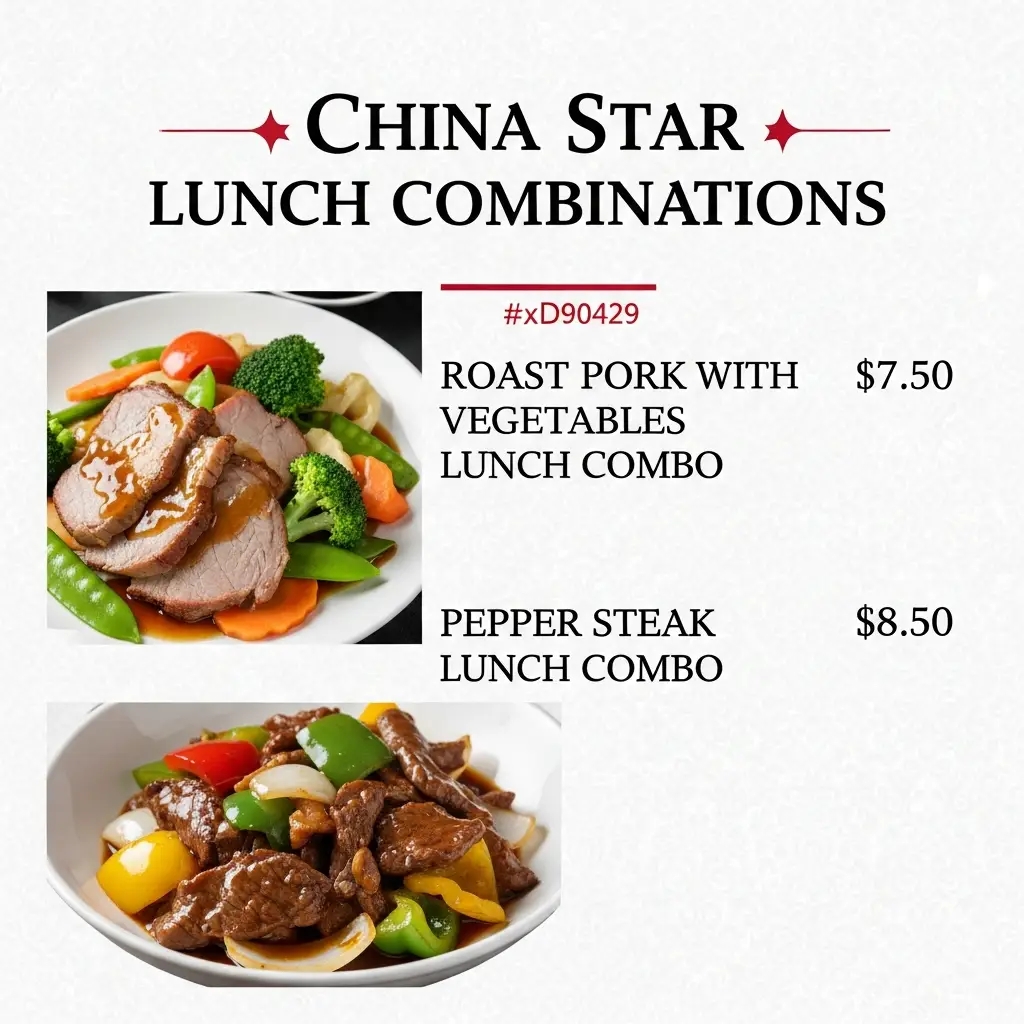 China-Star-Lunch-Combinations